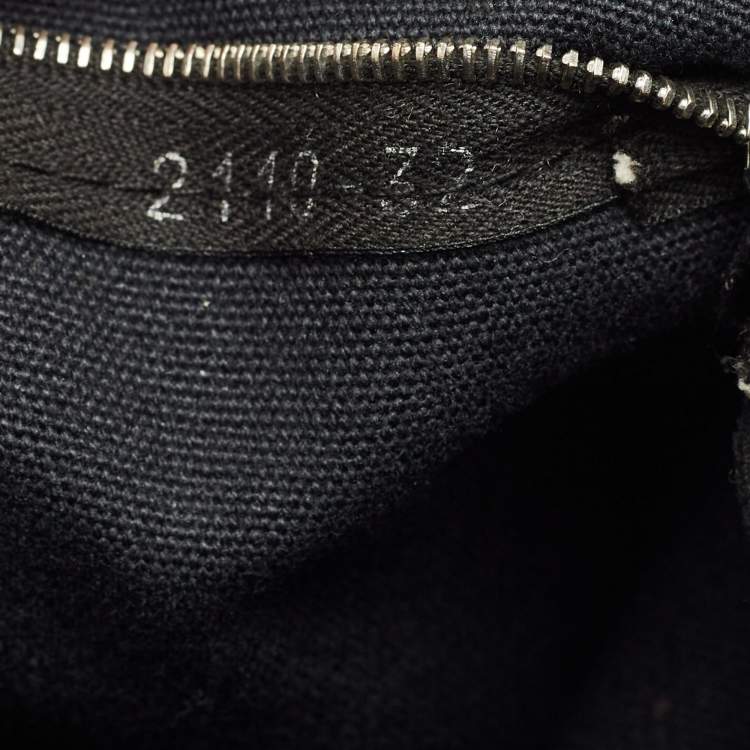 Pre Owned Hermes Fourre Tout Black/Grey Canvas Tote