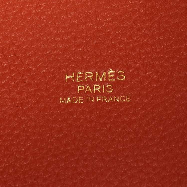 Pre Owned Hermes Capucine Togo Leather Picotin Lock 18 Bag