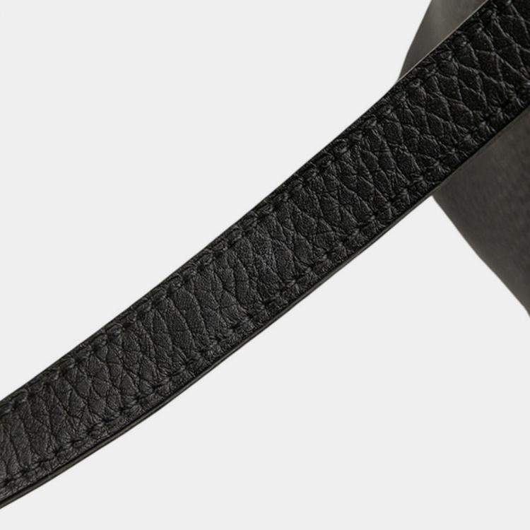 Pre Owned Hermes Picotin Lock  13.5 Black Leather Handbag  