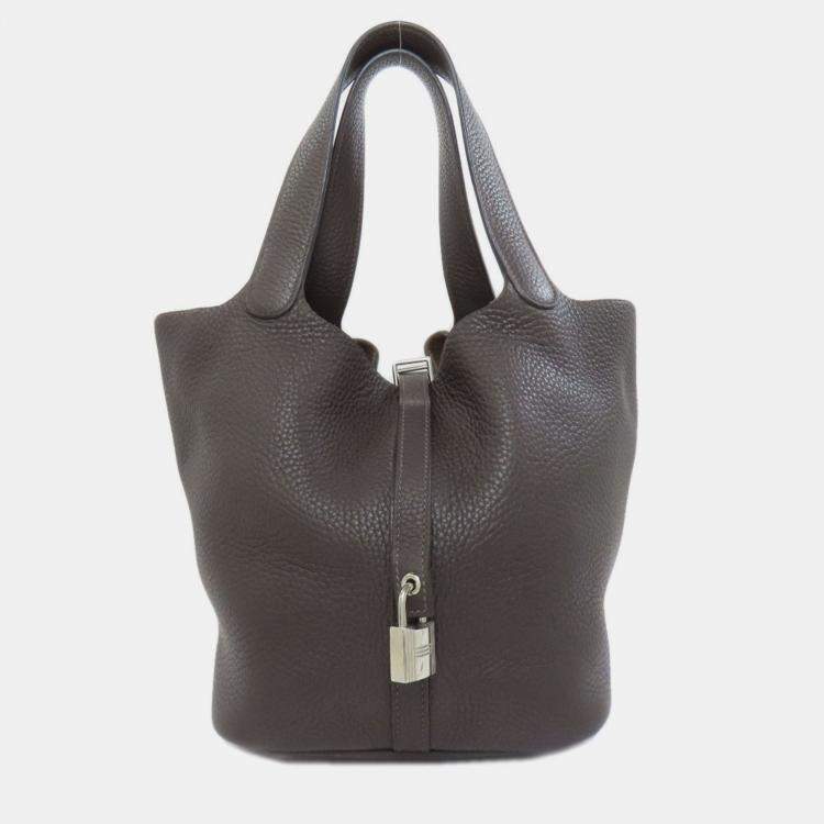 Pre Owned Hermes Picotin Lock Mm Handbag Taurillon