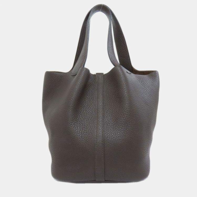 Pre Owned Hermes Picotin Lock Mm Handbag Taurillon
