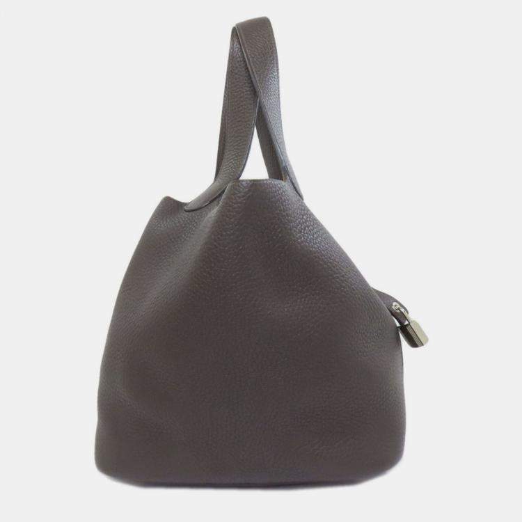 Pre Owned Hermes Picotin Lock Mm Handbag Taurillon