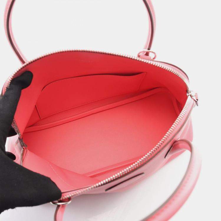 Pre Owned Hermes Bolide Rose Azalee Swift Leather Shoulder Bag