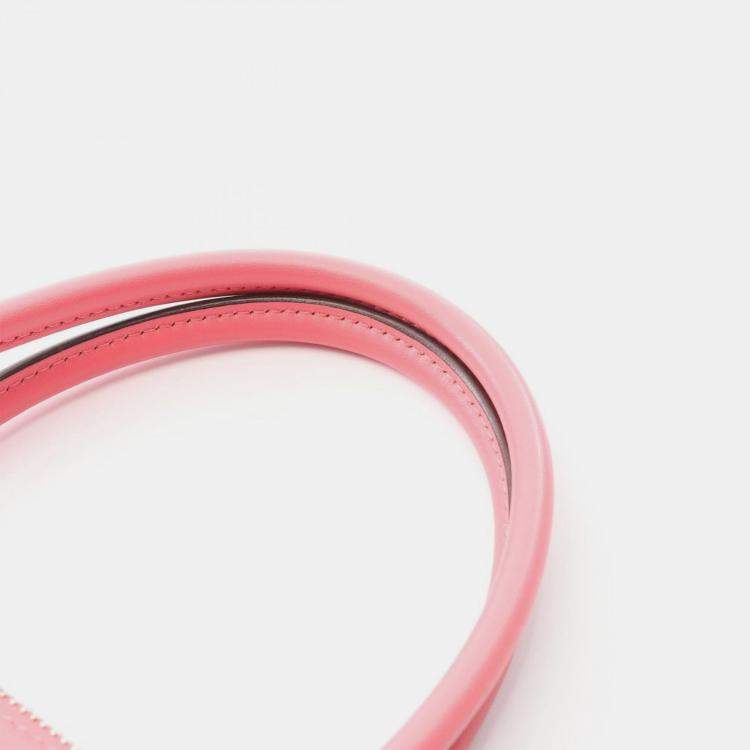 Pre Owned Hermes Bolide Rose Azalee Swift Leather Shoulder Bag