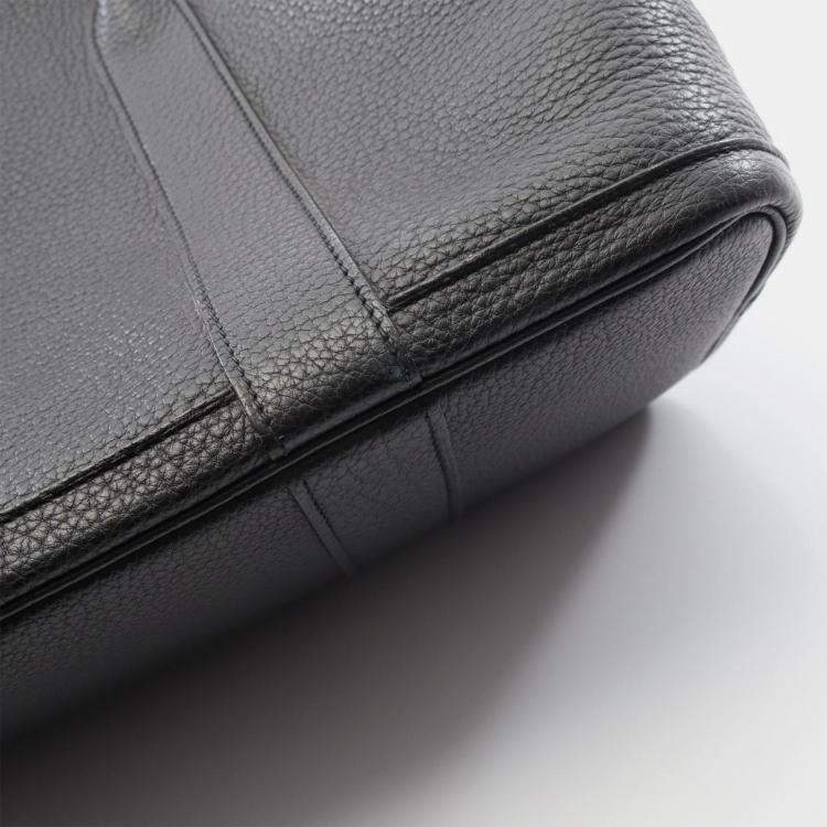 Pre Owned Hermes Garden Party 36 Black Negonda Leather Tote Bag