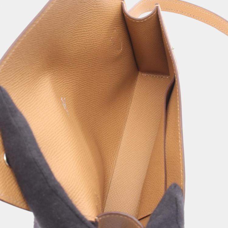 Pre Owned Hermes Hermesnap Go Biscuit Epsom Leather Shoulder Bag