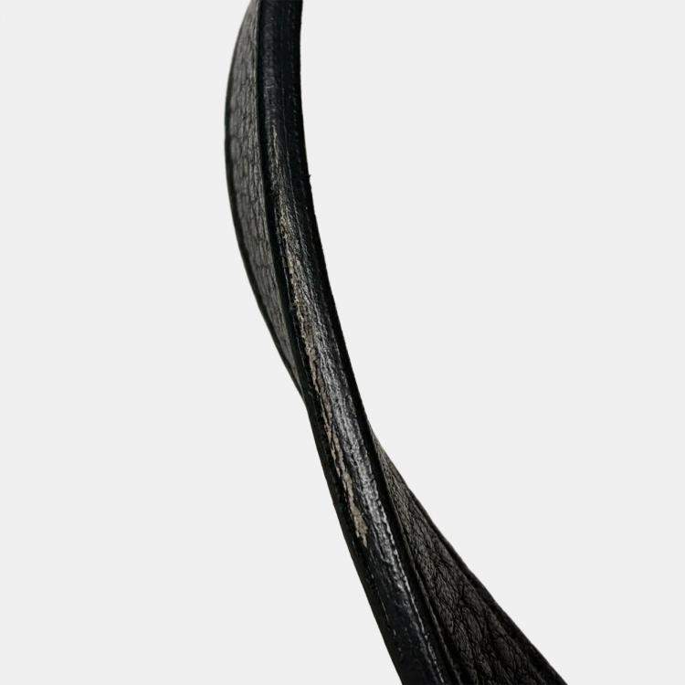 Pre Owned Hermes  Halzan 31 2way Black Taurillon Clemence Tote Bag