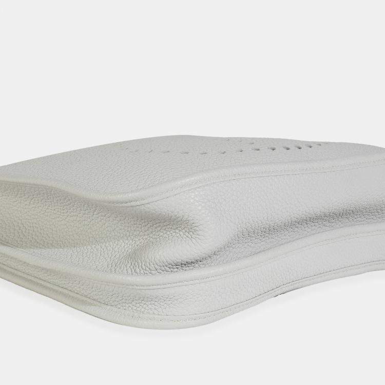 Pre Owned Hermes Gris Perle Clemence Evelyne III 29 PHW