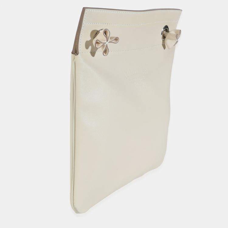 Pre Owned Hermes Craie Milo Lambskin Swift Mini Aline