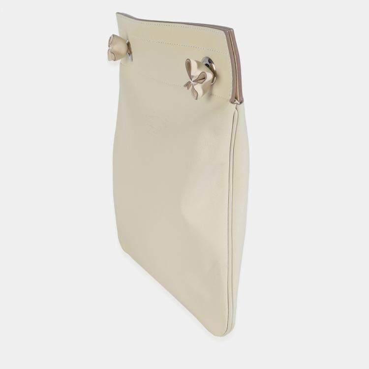 Pre Owned Hermes Craie Milo Lambskin Swift Mini Aline