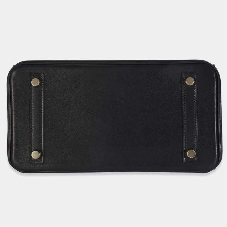 Pre Owned Hermes Black Volupto Birkin 25 GHW