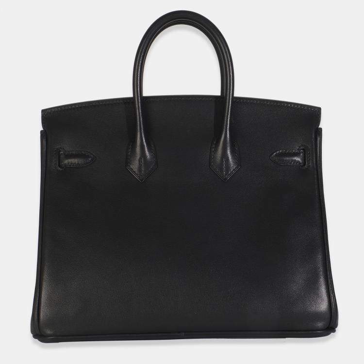 Pre Owned Hermes Black Volupto Birkin 25 GHW