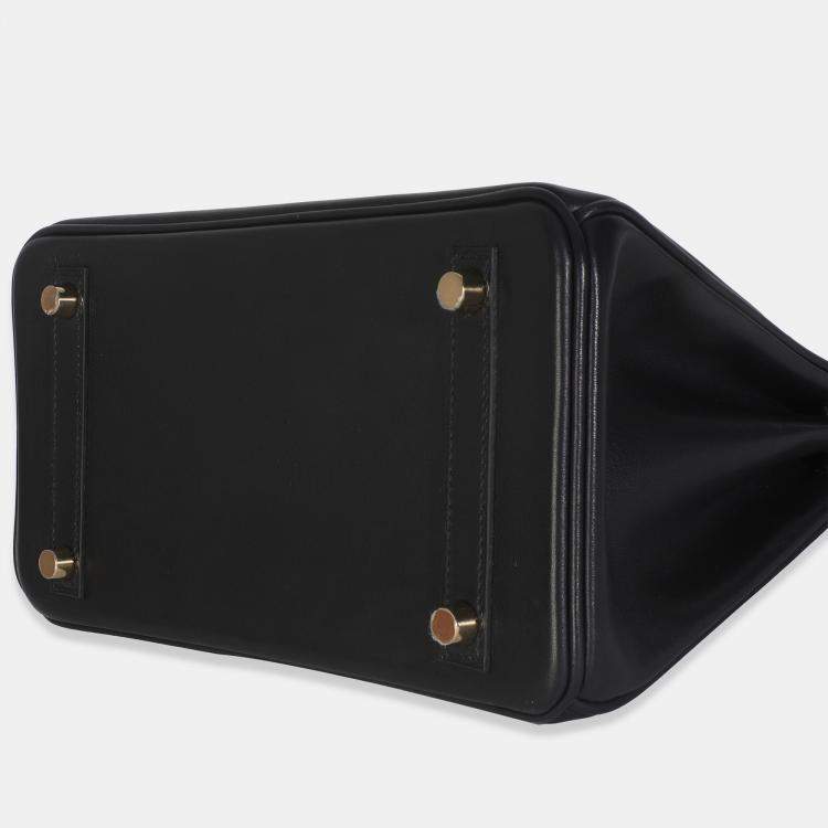 Pre Owned Hermes Black Volupto Birkin 25 GHW