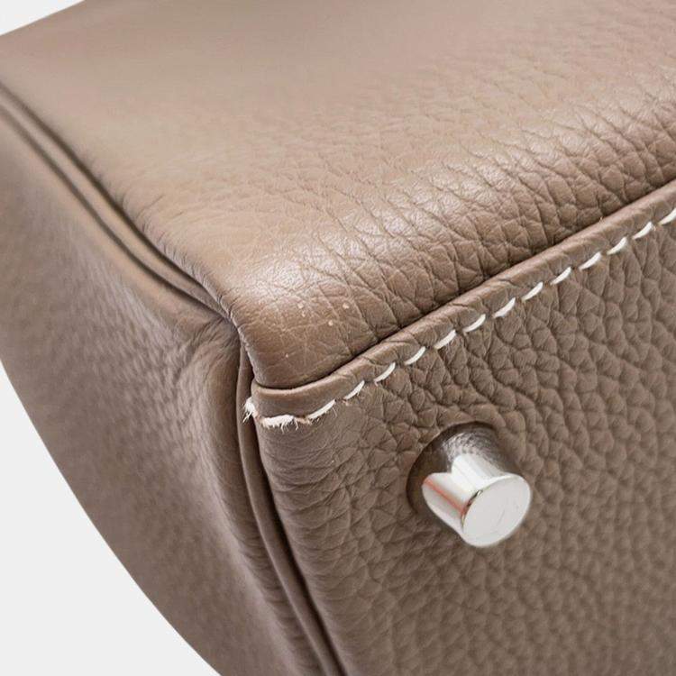 Pre Owned Hermes Kelly Retourne Etoupe Togo Leather Size 28