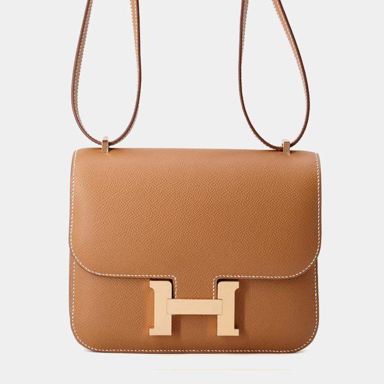 Pre Owned Hermes Constance 3 Miroir Gold Epsom Size Mini