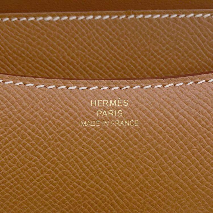 Pre Owned Hermes Constance 3 Miroir Gold Epsom Size Mini