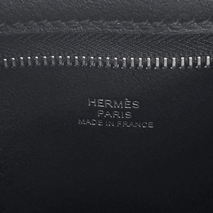 Pre Owned Hermes Potential Plus Black Swift Leather