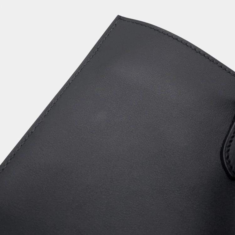 Pre Owned Hermes Potential Plus Black Swift Leather