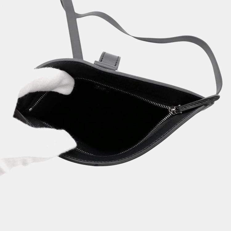 Pre Owned Hermes Potential Plus Black Swift Leather