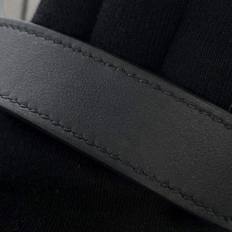 مملوكة مسبقًا Hermes In The Loop Ecru/Black Toile H Swift Leather Size 23