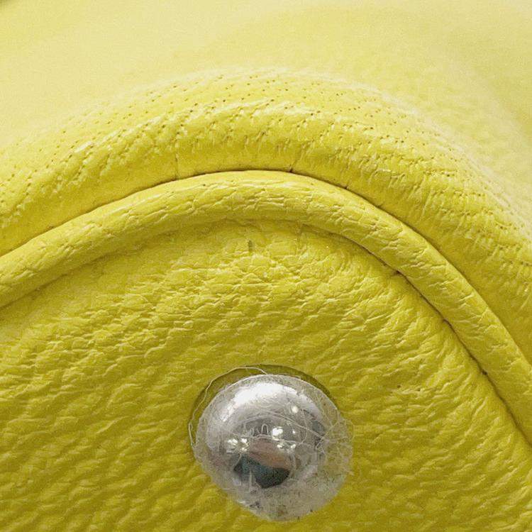 مملوكة مسبقًا Hermes Bolide 1923 Lime Chevre Myzore Goatskin Size Mini