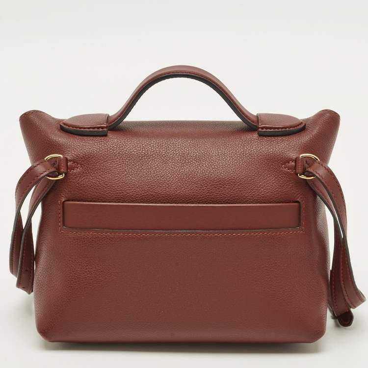 Pre Owned Hermès 24/24 21 Rouge H Evercolor and Swift Leather Bag