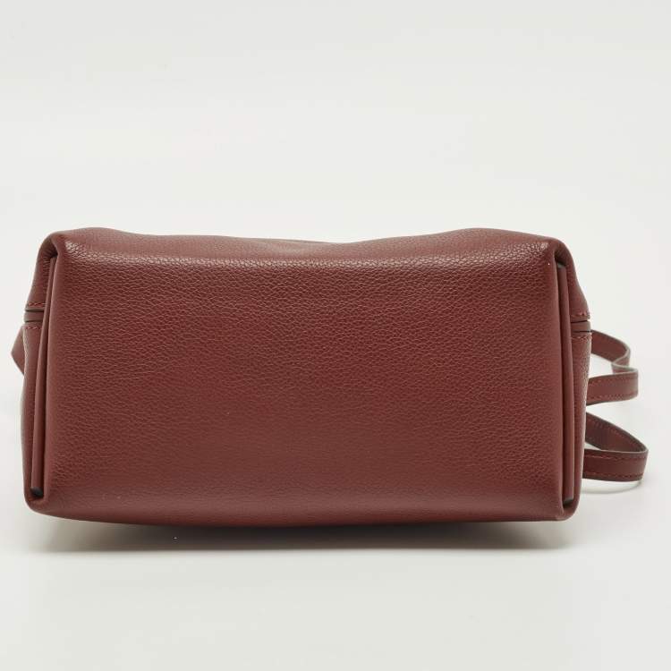 Pre Owned Hermès 24/24 21 Rouge H Evercolor and Swift Leather Bag