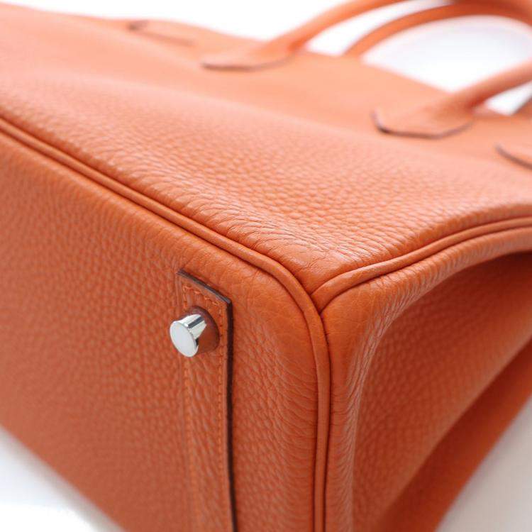 مملوكة مسبقًا Hermes Birkin 30 Orange Togo Bag 