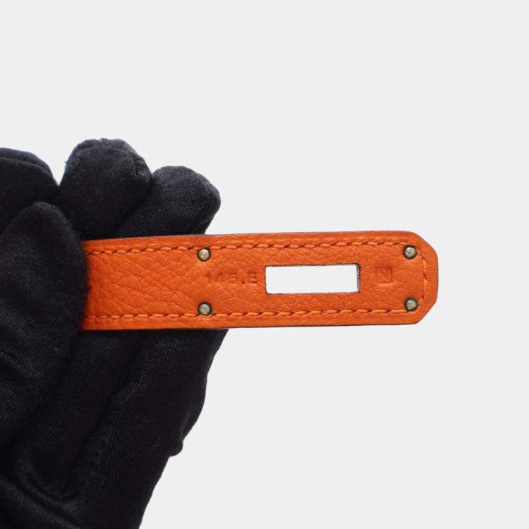 مملوكة مسبقًا Hermes Birkin 30 Orange Togo Bag 