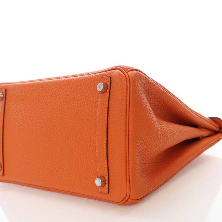 مملوكة مسبقًا Hermes Birkin 30 Orange Togo Bag 