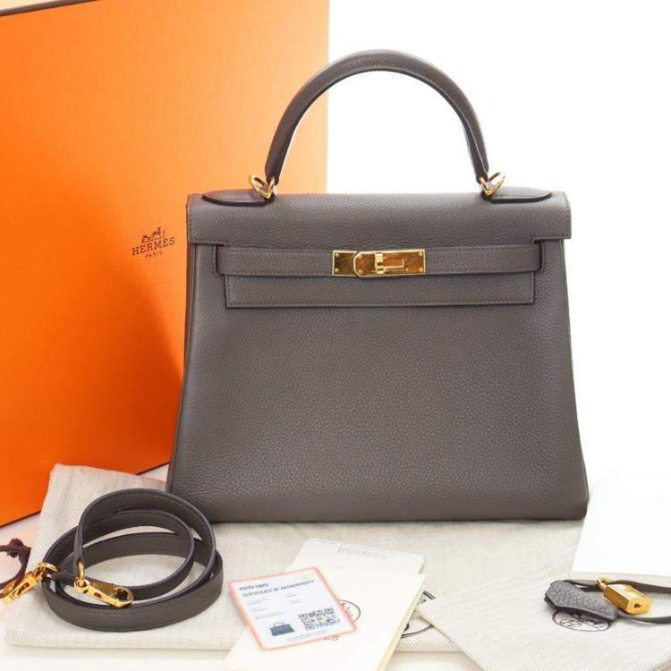 Pre Owned Hermes Etain Togo Kelly 28
