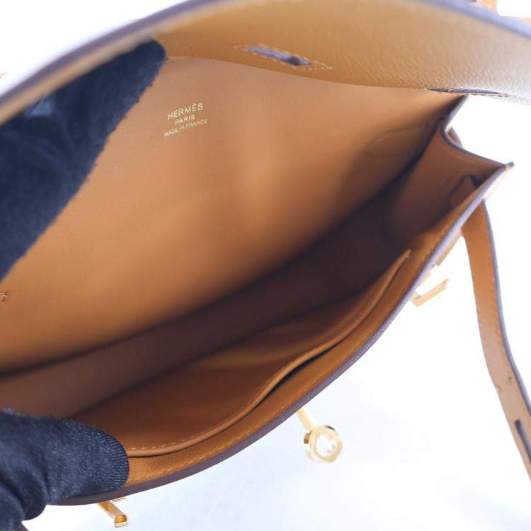 Pre Owned Hermes Caramel Evercolor Mini Jypsiere