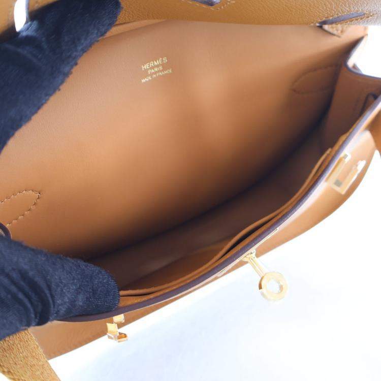 Pre Owned Hermes Caramel Evercolor Mini Jypsiere