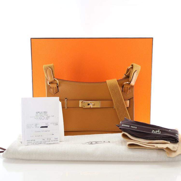 Pre Owned Hermes Caramel Evercolor Mini Jypsiere
