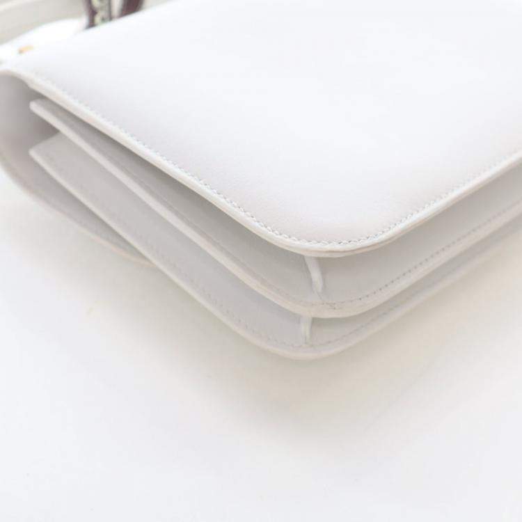 Pre Owned Hermes White Swift Mini Constance 18