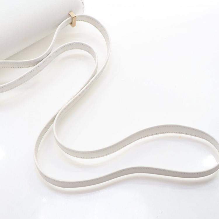 Pre Owned Hermes White Swift Mini Constance 18