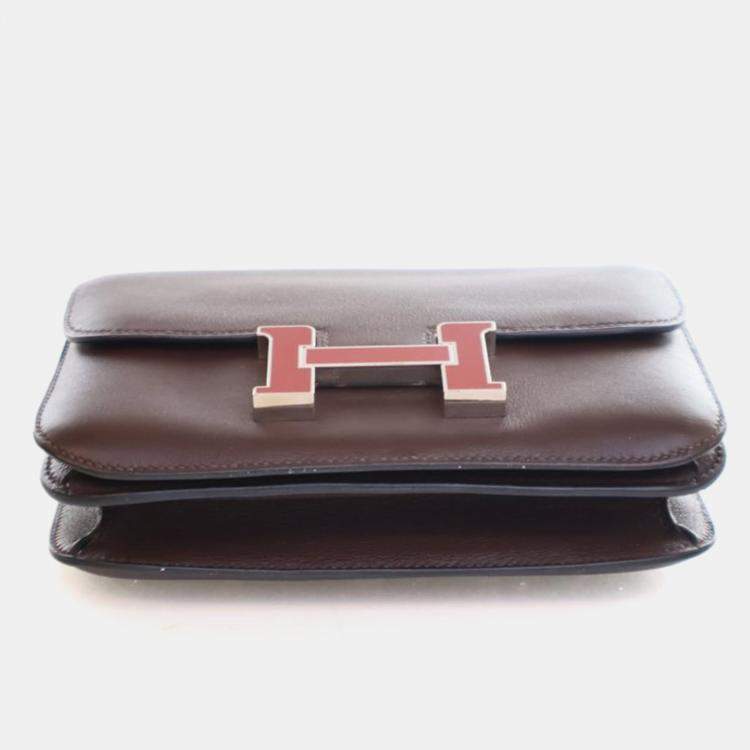 Pre Owned Hermes Rouge Sellier Swift Constance 18