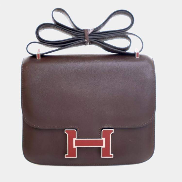 Pre Owned Hermes Rouge Sellier Swift Constance 18