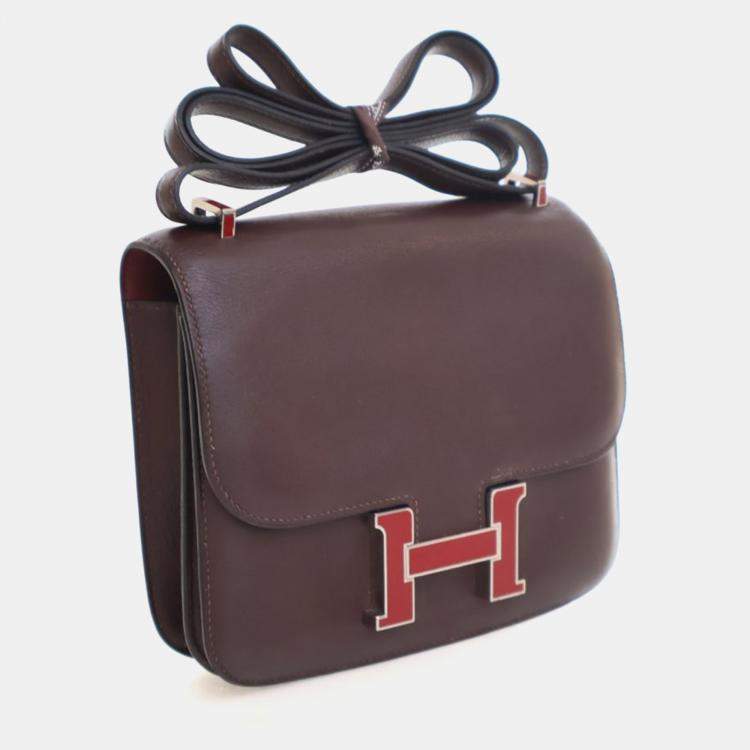 Pre Owned Hermes Rouge Sellier Swift Constance 18