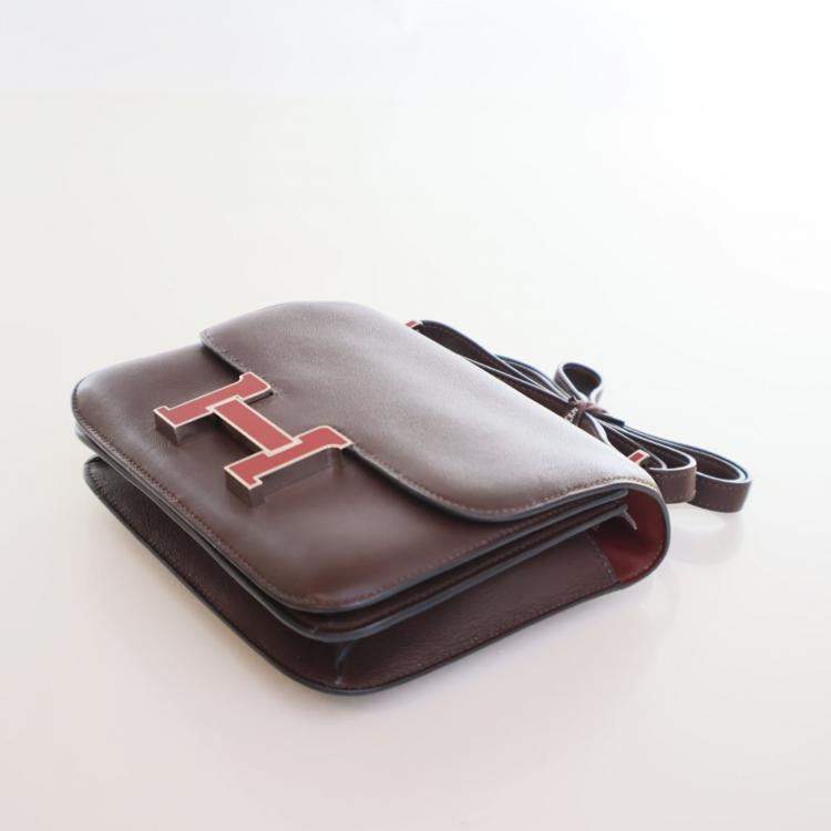 Pre Owned Hermes Rouge Sellier Swift Constance 18