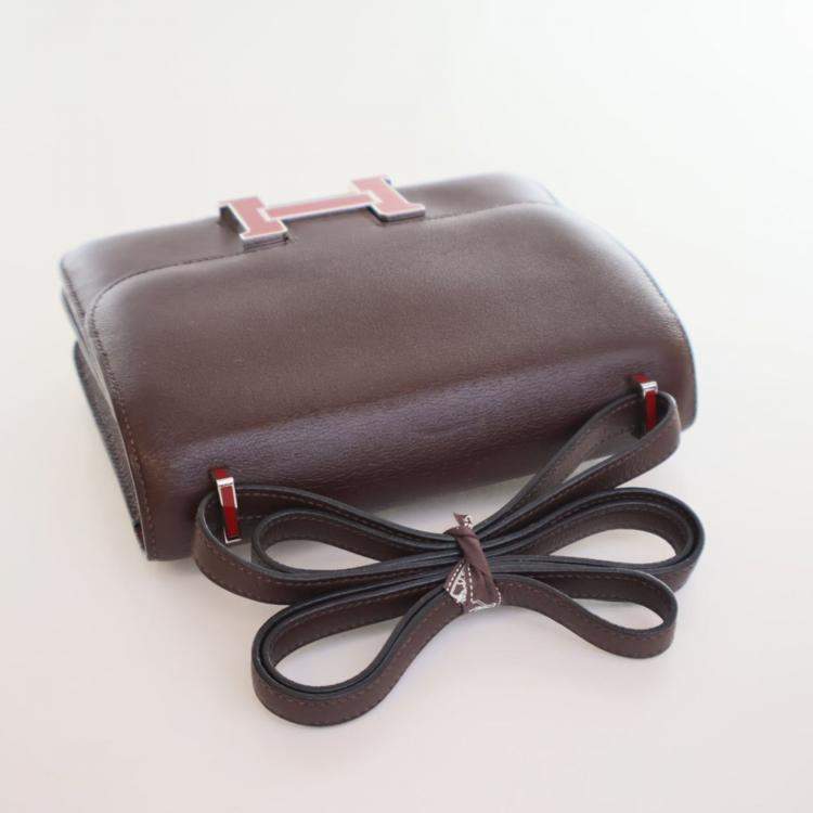 Pre Owned Hermes Rouge Sellier Swift Constance 18