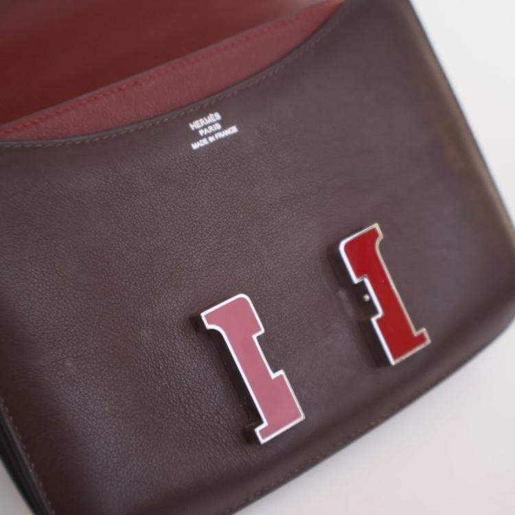 Pre Owned Hermes Rouge Sellier Swift Constance 18