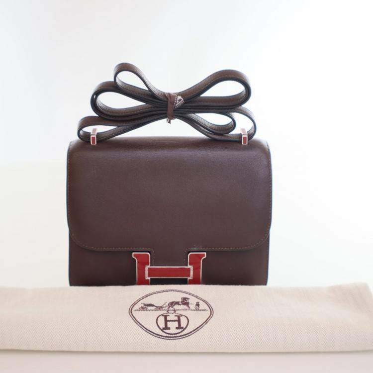 Pre Owned Hermes Rouge Sellier Swift Constance 18