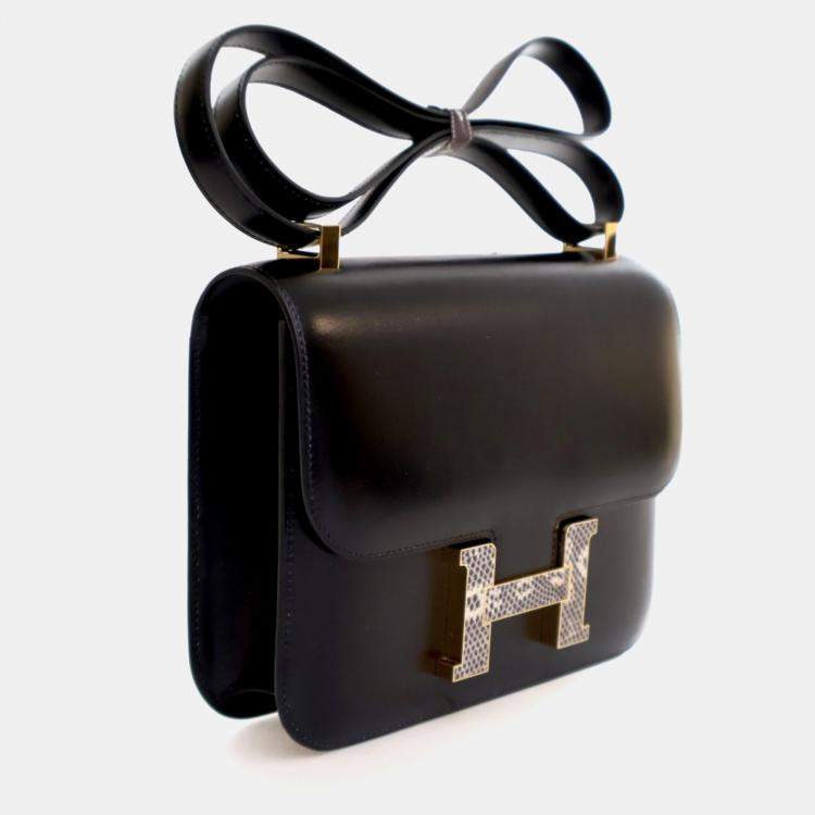 Pre Owned Hermes Black Box Touch Constance 24