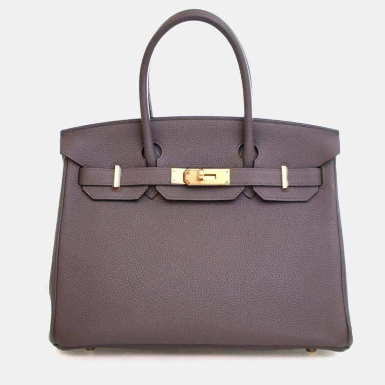 Pre Owned Hermes Etain Togo Birkin 30