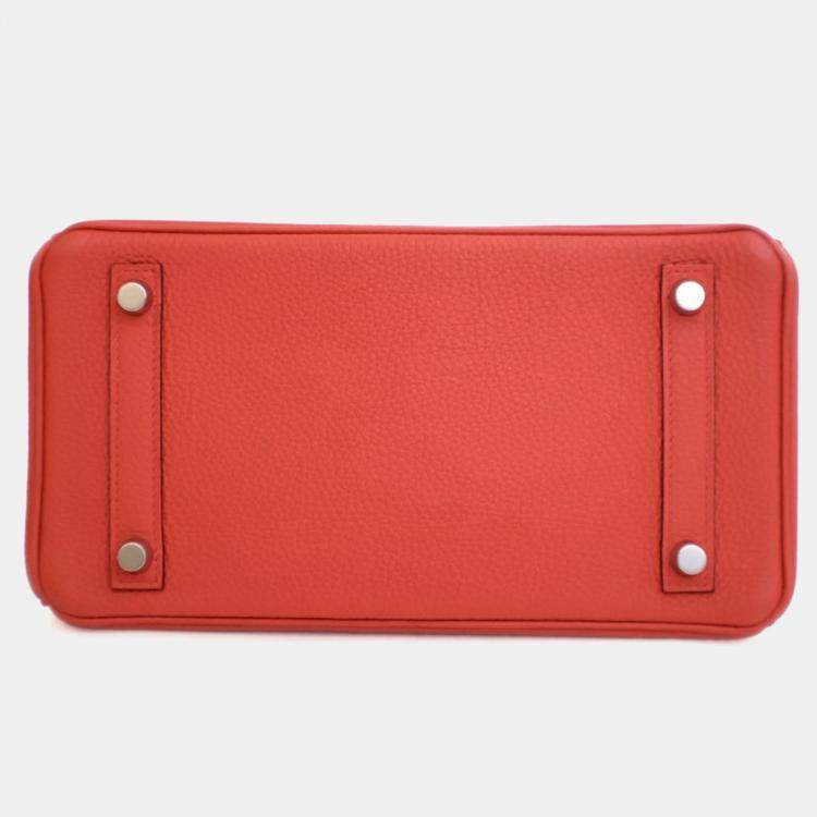 Pre Owned Hermes Rouge Tomate Togo Birkin 25