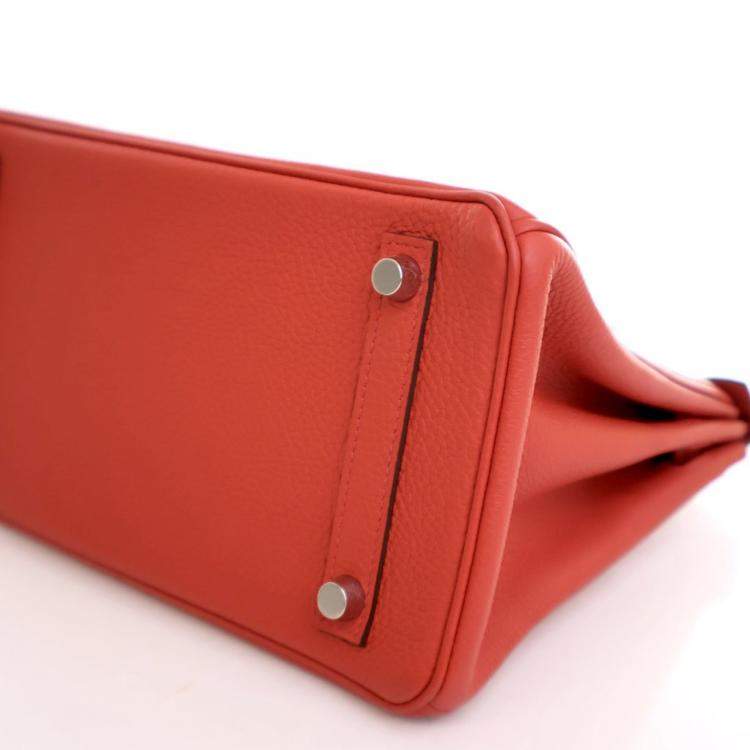 Pre Owned Hermes Rouge Tomate Togo Birkin 25