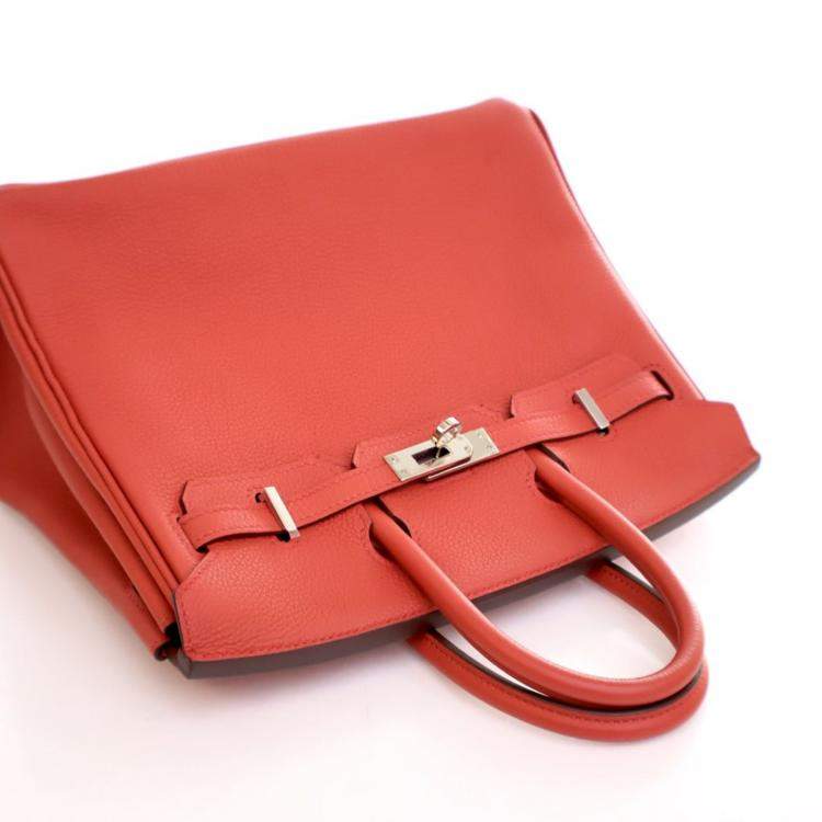 Pre Owned Hermes Rouge Tomate Togo Birkin 25