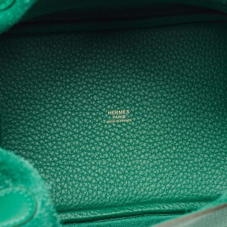 Pre Owned Hermès Picotin 18 Vert Vertigo Taurillon Clemence Leather Bag