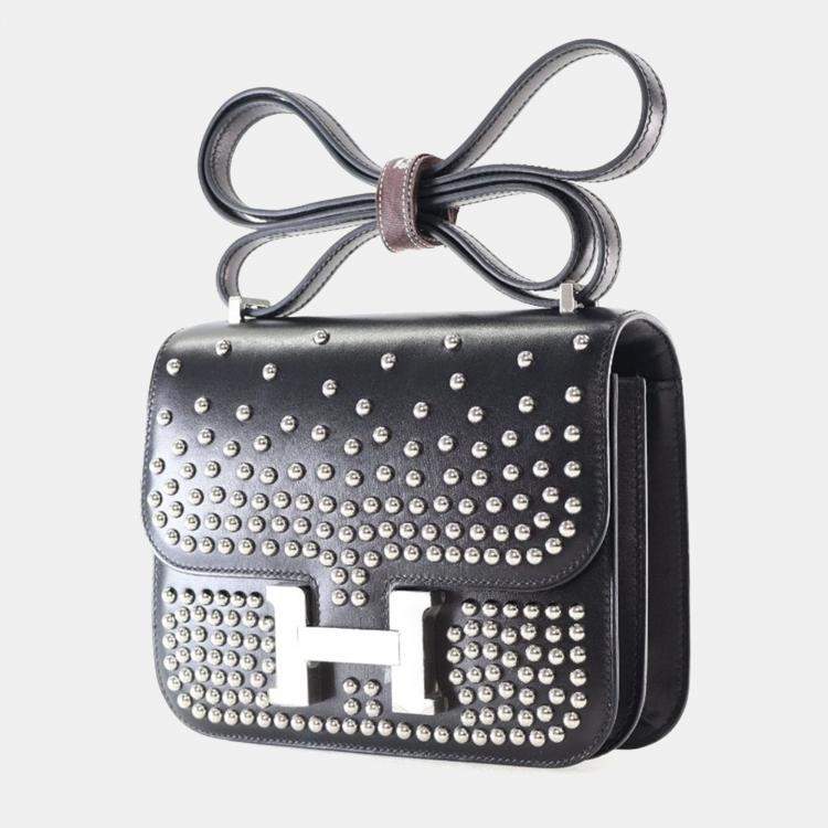 Pre Owned حقيبة هيرمس كونستانس 18 ميني نوار بوكس كلوتيه